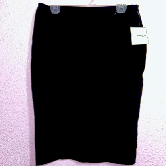 NEW Sag Harbor Women’s Medium Black Pencil Skirt - Picture 1 of 2